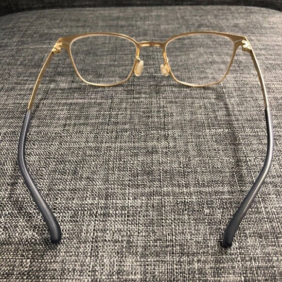 Jins Blue Sapphire Metal Rectangular Semi Rimless LMF-18S-110-858 READ DESCRIPT. - Picture 7 of 9